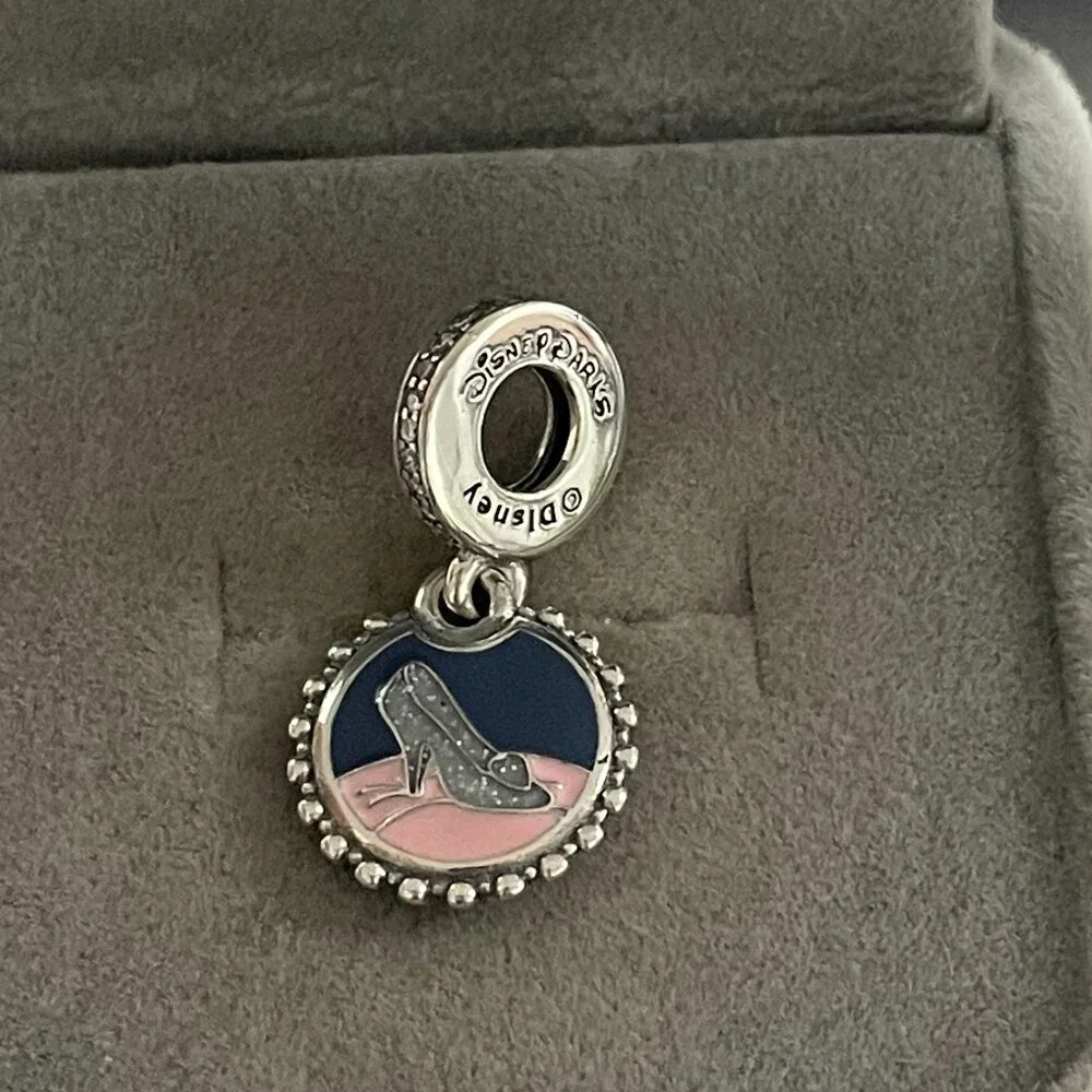Disney Parks Cinderella 75th Anniversary Glass Slipper Pandora Charm - Picture 3 of 4